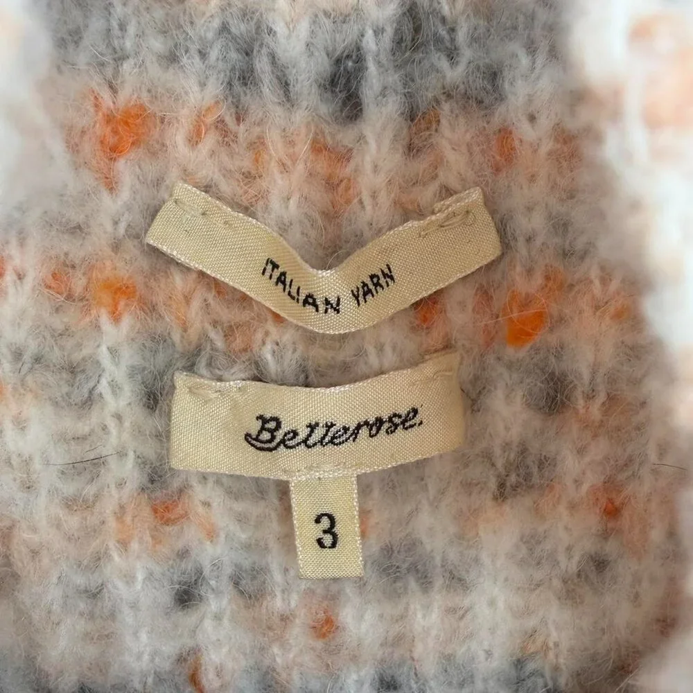 Bellerose Women’s Lattem Extra Fine Merino Wool Sleeveless Sweater Large - Picture 5 of 8